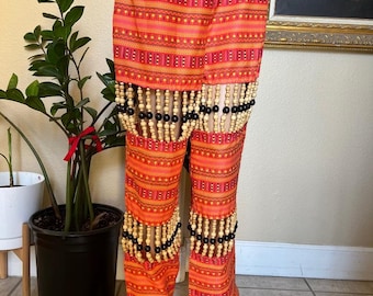 Disfraz de Rey León Africano unisex para adulto con pantalones y cuentas