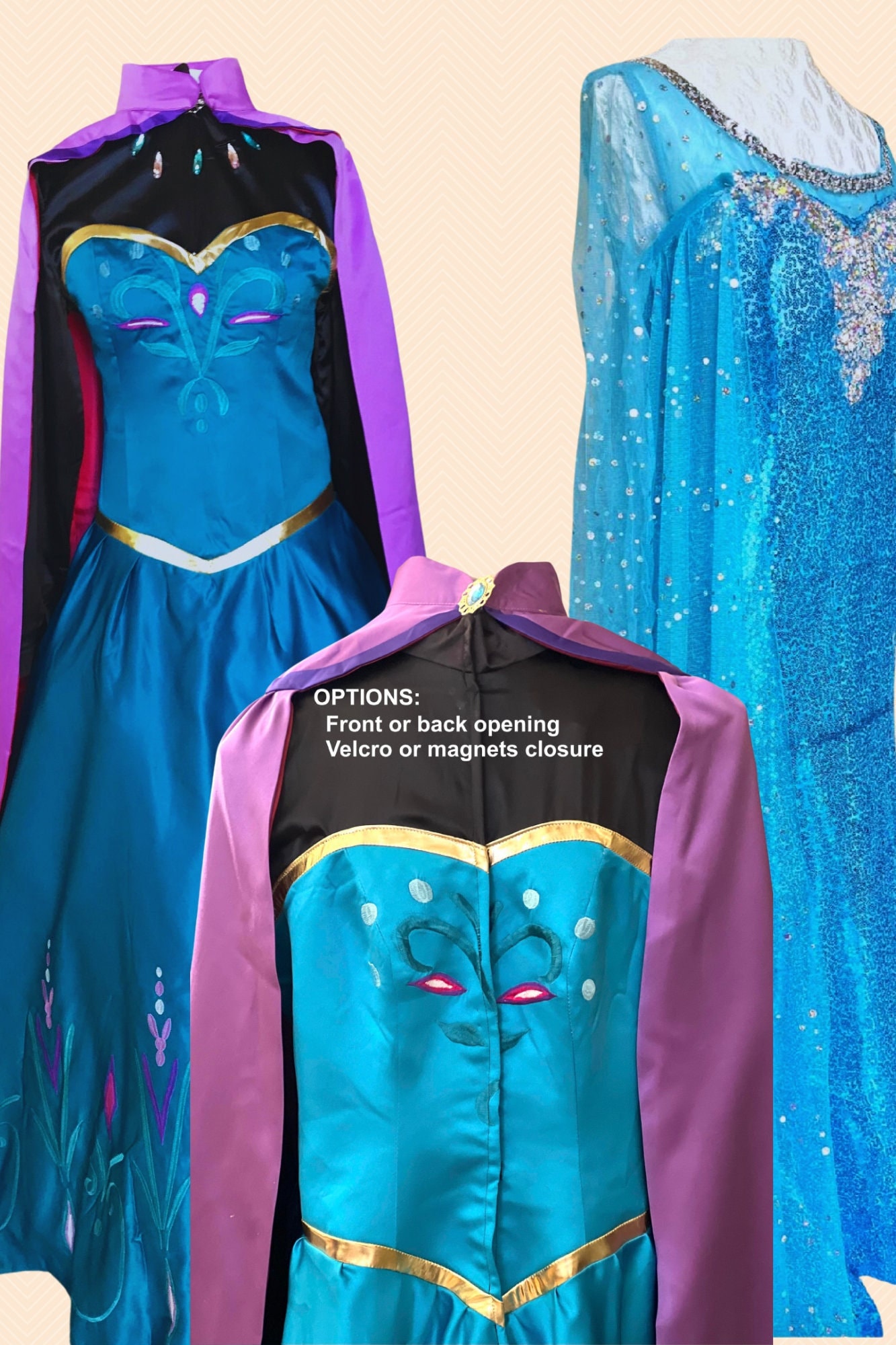 Elsa and Anna Dress - Etsy Elsa and Anna Dress - Etsy