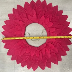 Adult Kids Daisy Sunflower Tress Headpiece Costume Red, Fuchia Pink, Green Blue Ship Same Day