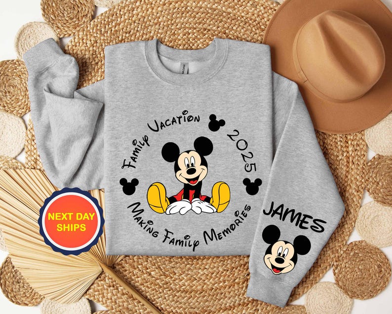 Personalization Mickey Mouse Sweatshirt or Hoodie