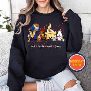 Personalization Beauty And The Beast Sweatshirt or Hoodie