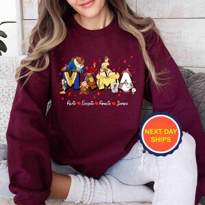 Personalization Beauty And The Beast Sweatshirt or Hoodie