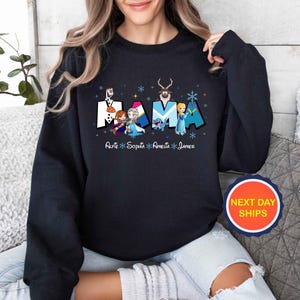 Personalization Disney Mama Sweatshirt and Hoodie