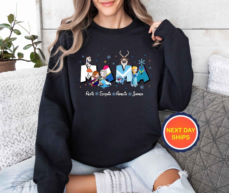 Personalization Disney Mama Sweatshirt and Hoodie