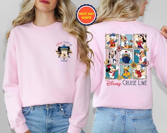 Personalization Disney Minnie Cruise Line Sweatshirt or Hoodie, Minnie Mouse Sweatshirt, Disney Minnie Mouse Sweatshirt, Minnie Trip Hoodie