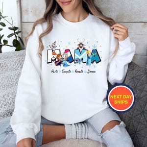 Personalization Disney Mama Sweatshirt and Hoodie