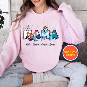 Personalization Disney Mama Sweatshirt and Hoodie