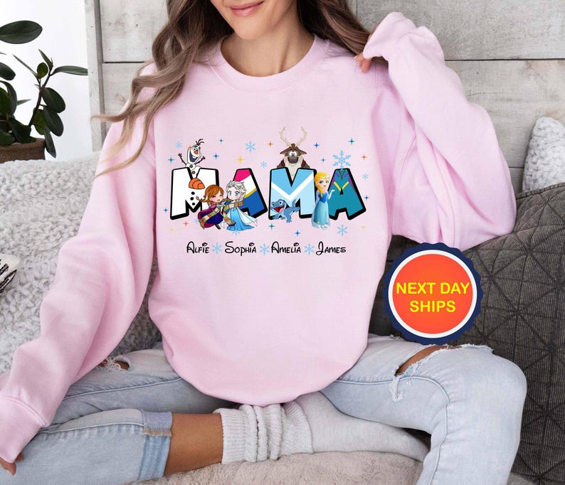 Personalization Disney Mama Sweatshirt and Hoodie
