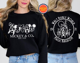 Mickey And Co Sweatshirt or Hoodie, Disneyworld Sweatshirts, Disneyland Trip Sweatshirt, Mickey and Co. EST. 1928 Hoodie, Mouse Sweatshirt