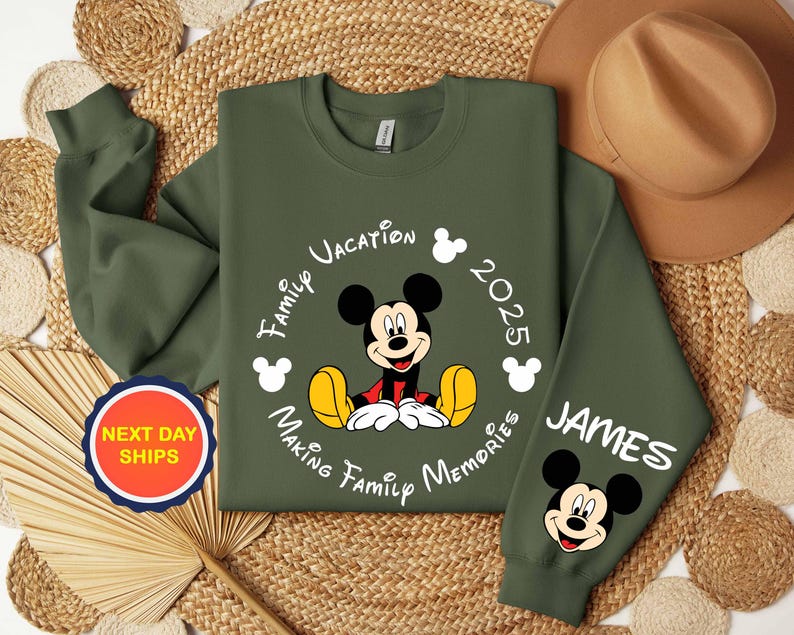 Personalization Mickey Mouse Sweatshirt or Hoodie