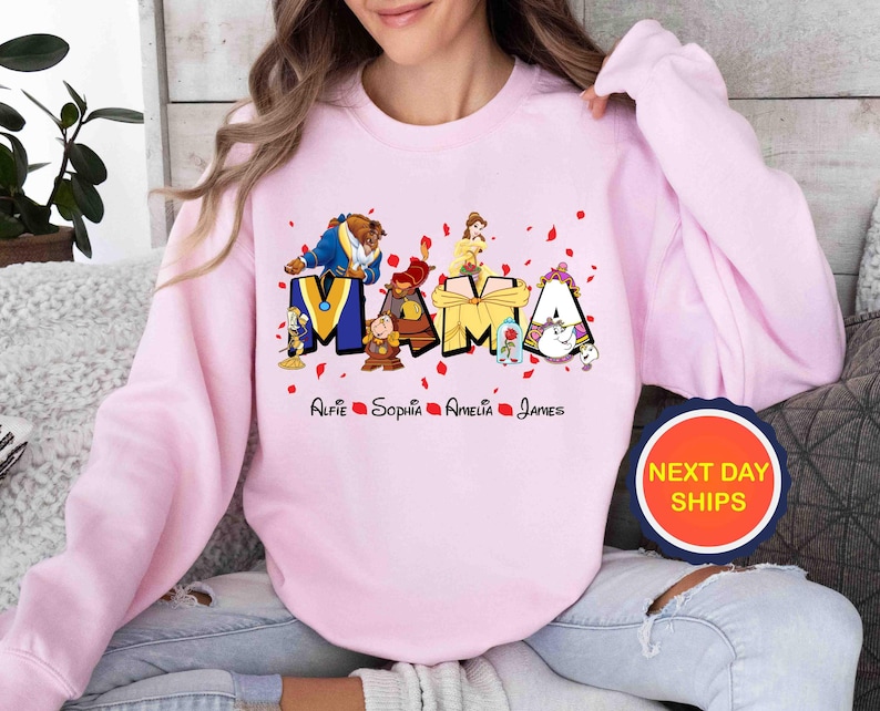 Personalization Beauty And The Beast Sweatshirt or Hoodie