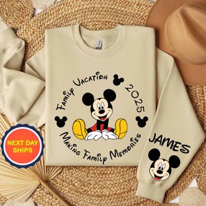 Personalization Mickey Mouse Sweatshirt or Hoodie