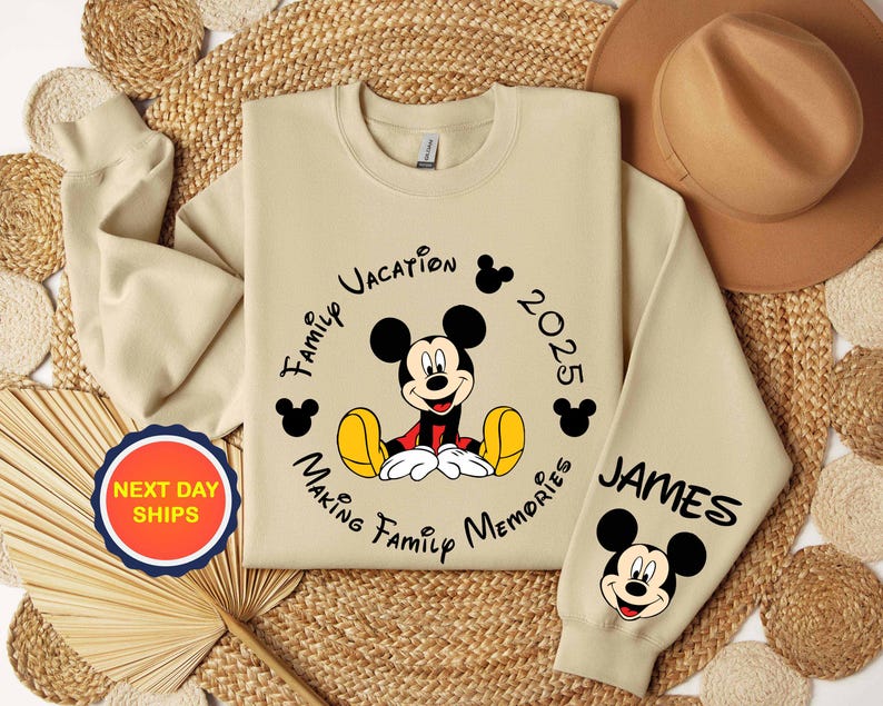 Personalization Mickey Mouse Sweatshirt or Hoodie