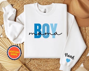 Sudadera o sudadera con capucha personalizada para mamá de niño con nombres de niños, regalo para el Día de la Madre, regalo para futura mamá, sudadera personalizada para mamá de niño