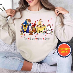Personalization Beauty And The Beast Sweatshirt or Hoodie