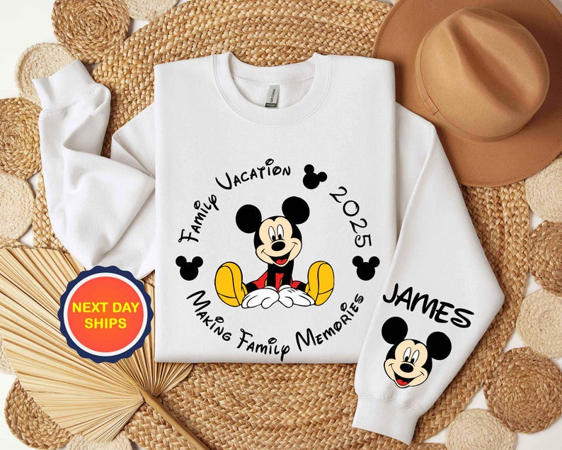 Personalization Mickey Mouse Sweatshirt or Hoodie