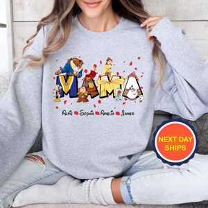 Personalization Beauty And The Beast Sweatshirt or Hoodie