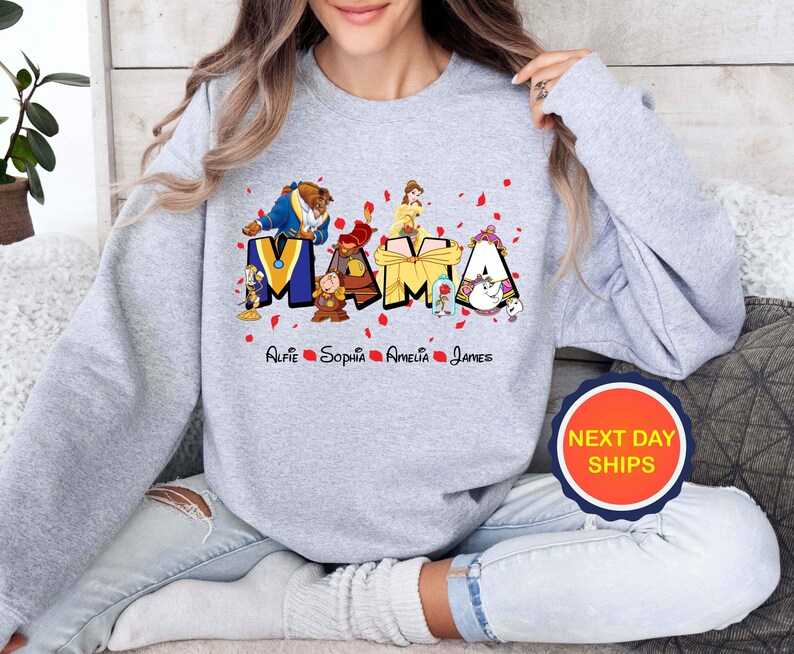 Personalization Beauty And The Beast Sweatshirt or Hoodie