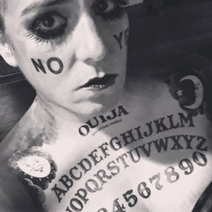 Ouija board temporary tattoos