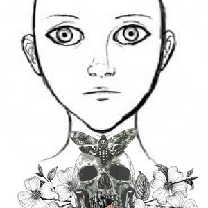 Beauty in Death- temporary tattoo