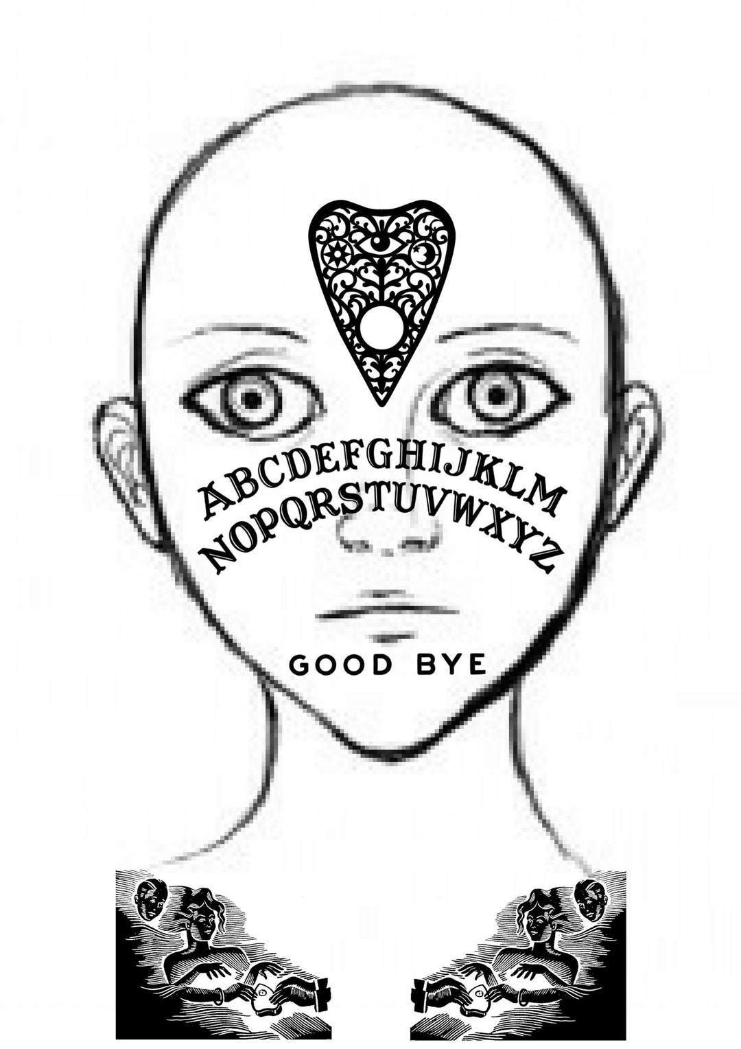 Ouija Board Temporary Tattoos FACE SMALLL Etsy