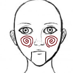 Jigsaw face temporary tattoos