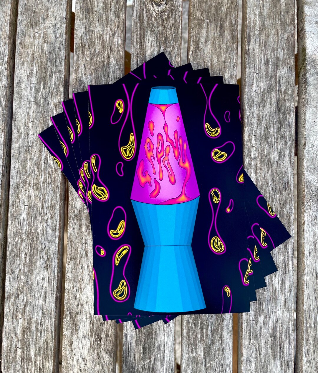 Groovy Lava Lamp Mini Prints 4x6 Etsy
