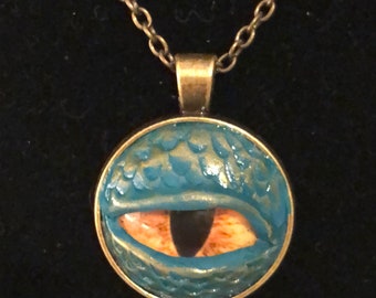 Dragon Eye Necklace, Dragon Eye Pendant, Handmade