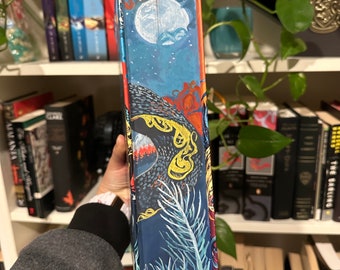 Hand painted fore edge book: A Day of Fallen Night by Samantha Shannon