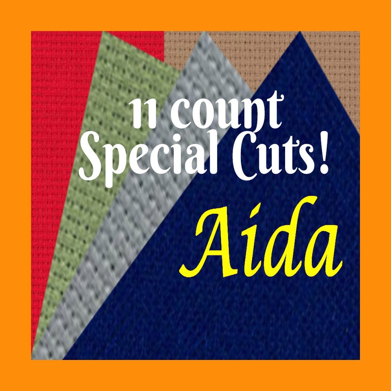 Cross Stitch Fabric 11 Count Aida in Special Cuts Etsy