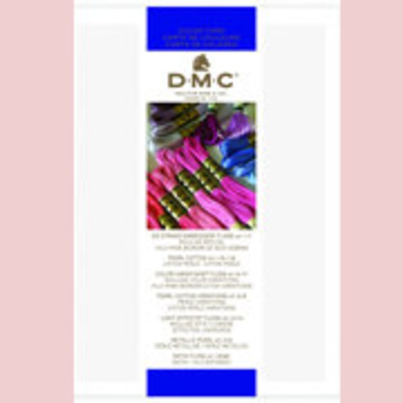 DMC Floss Colour Card With REAL FLOSS or Printed Only Etsy UK