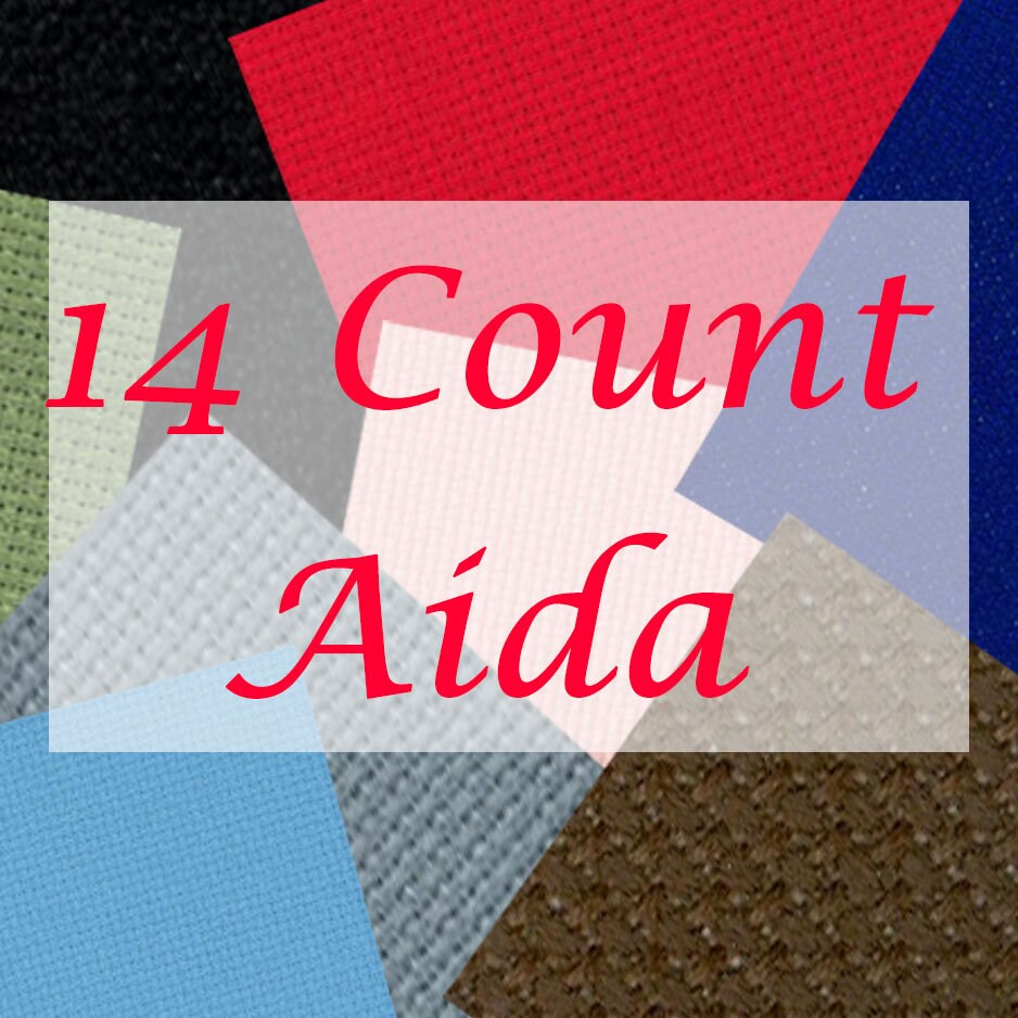 ZWEIGART Cross Stitch Fabric 14 Count AIDA by the Fat Quarter, Fat Ha…