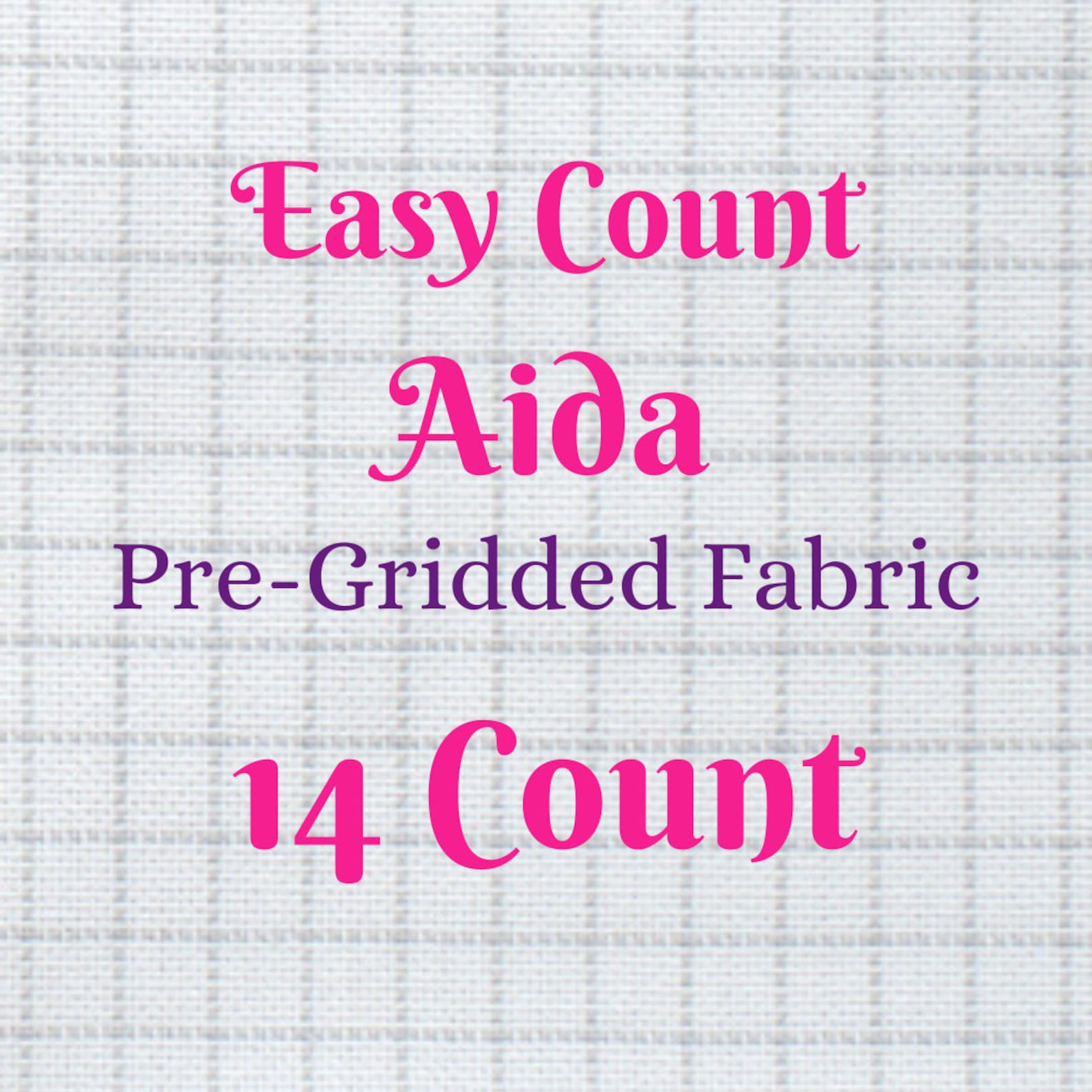 Easy Count Pre-Gridded Cross Stitch Aida Fabric 14 Count By - Etsy España