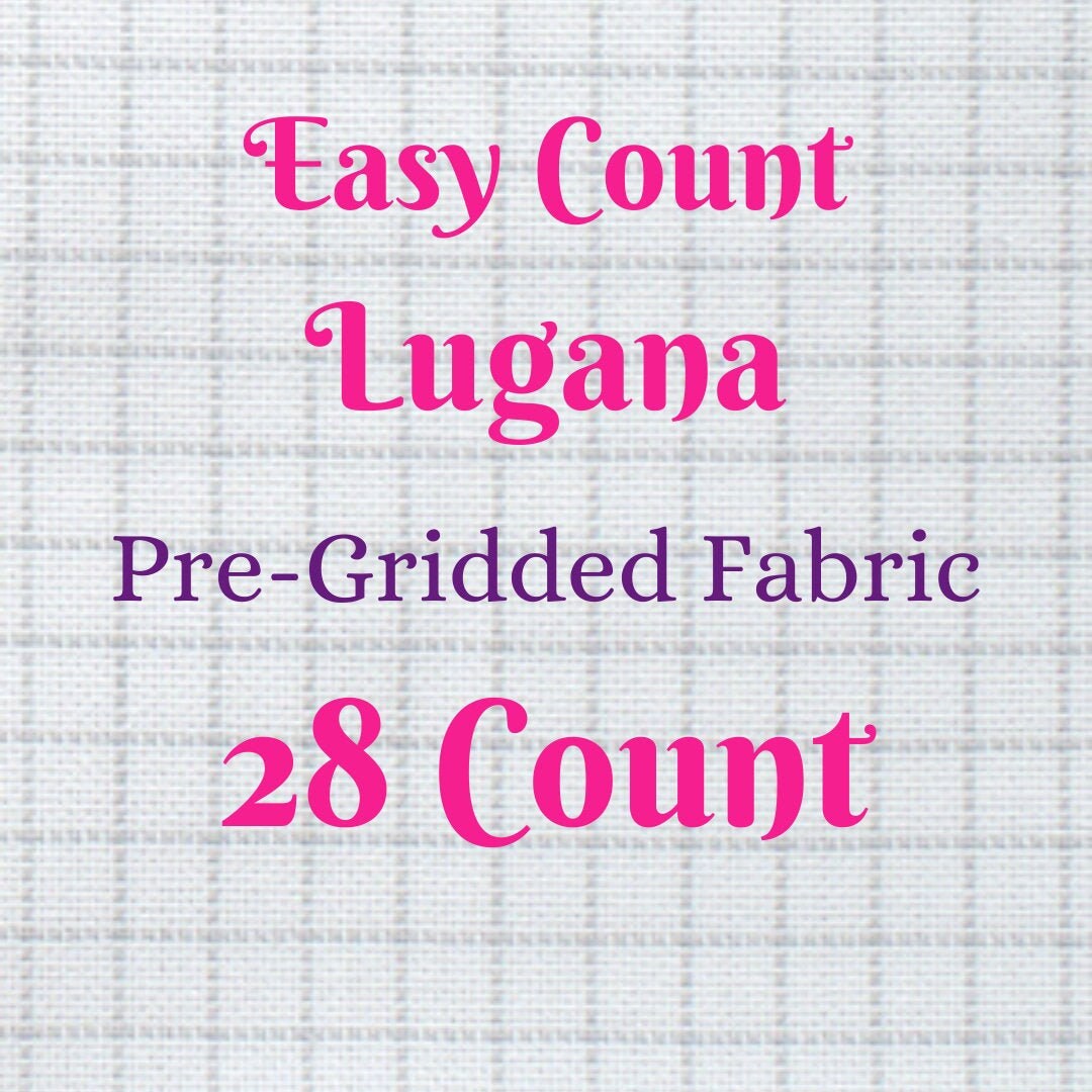 Easy Count Pregridded Cross Stitch Lugana Fabric 28 Count Etsy