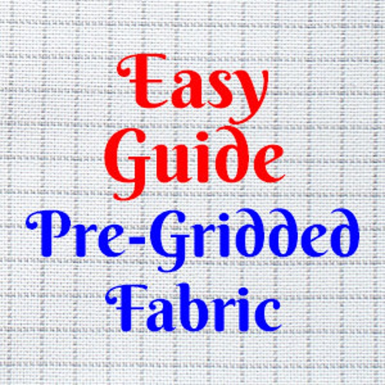 Easy Guide Pre-Gridded Cross Stitch Aida Fabric in 14 & 18 | Etsy