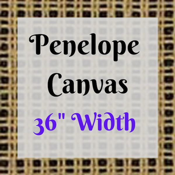 NEEDLEPOINT CANVAS: Zweigart brand Penelope double-mesh canvas 10/20 count, 36"  (91.4 cm) width by the Yard