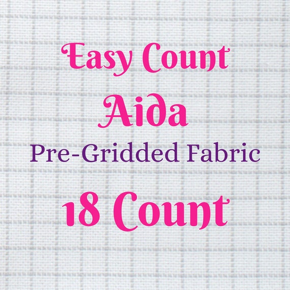 size options Easy Count white 18 count Zweigart Aida cross stitch fabric size options Easy Count white 18 count Zweigart Aida cross stitch fabric