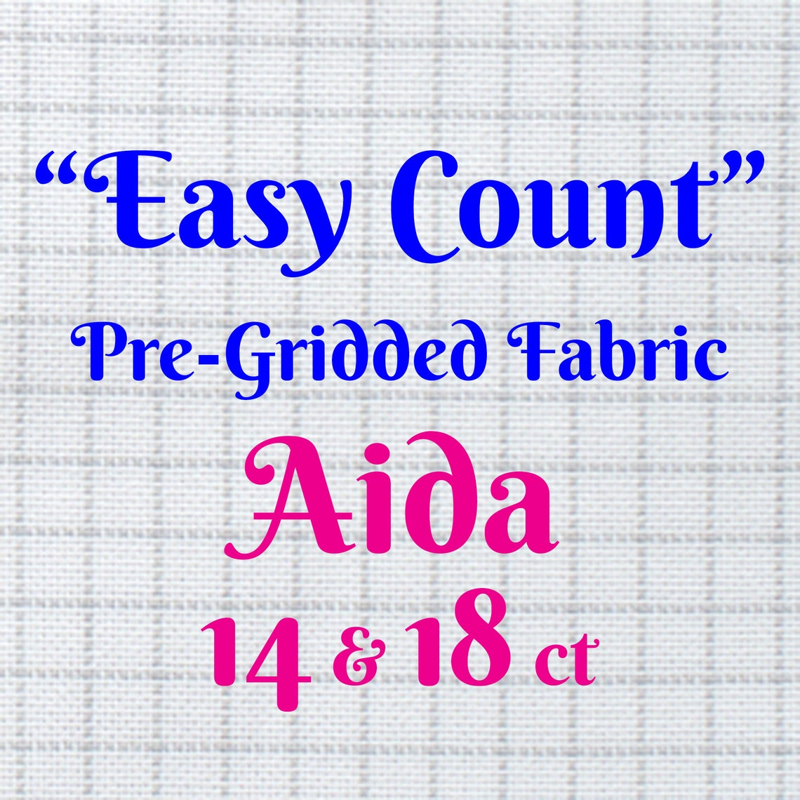 Easy Guide PreGridded Cross Stitch Aida Fabric in 14 & 18 Etsy