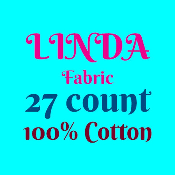 Linda 27 Count Fabric Etsy