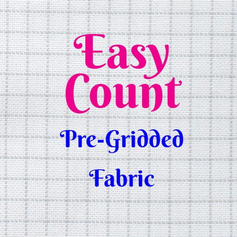 Easy Count Pre-gridded Cross Stitch Lugana Fabric 28 Count - Etsy