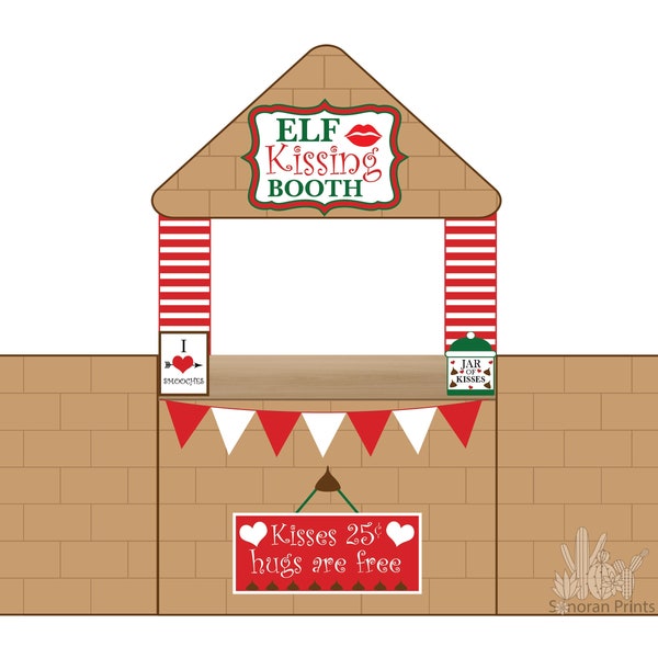 Elf Kissing Booth Printable, Elf Christmas Props, Creative Elf Ideas, Christmas Elf Kit, Elf Accessories