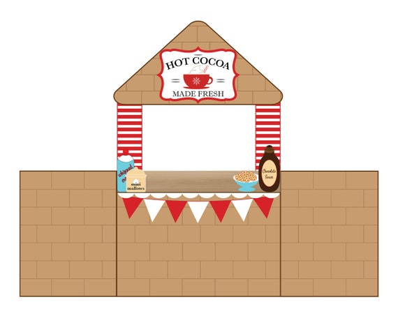 Elf Hot Cocoa Stand Elf Christmas Props Printable Elf Hot