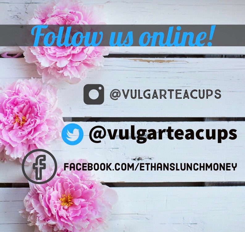 vulgar vintage style rose tea pot It/'s motherfucking tea time