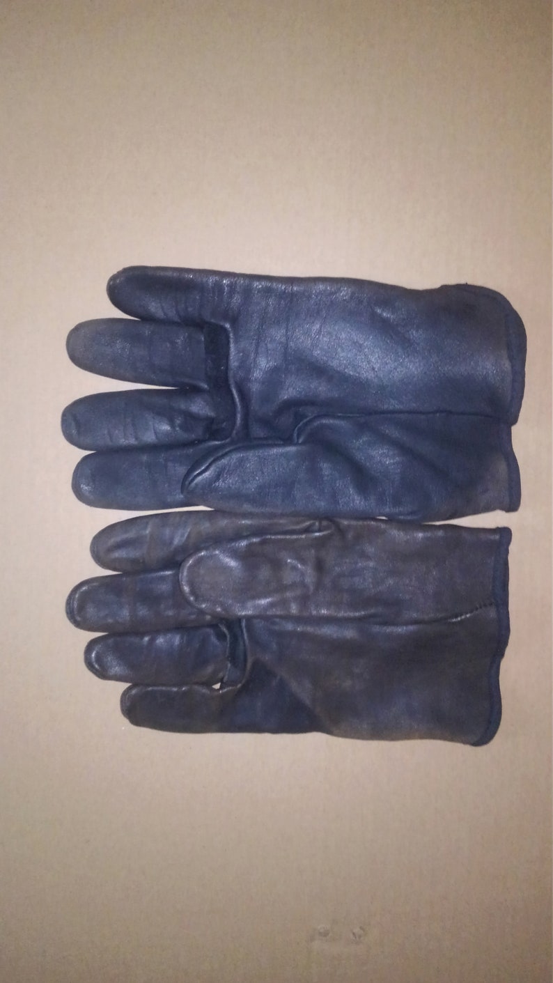 1980/'s U.S military black leather gloves