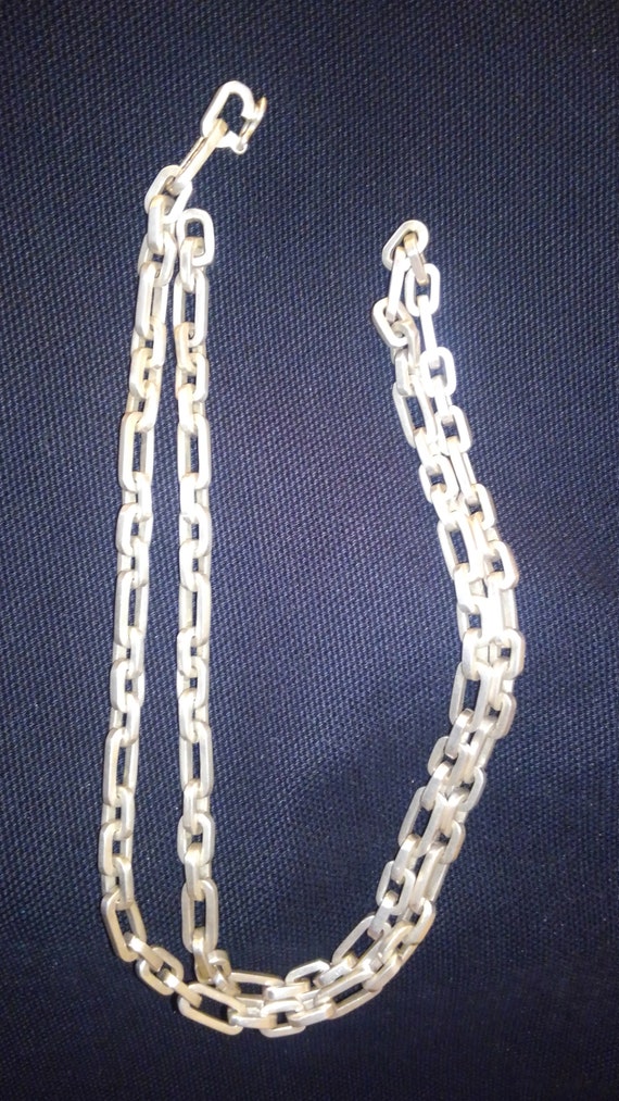Antique 925 silver 69 gram neck chain - image 4