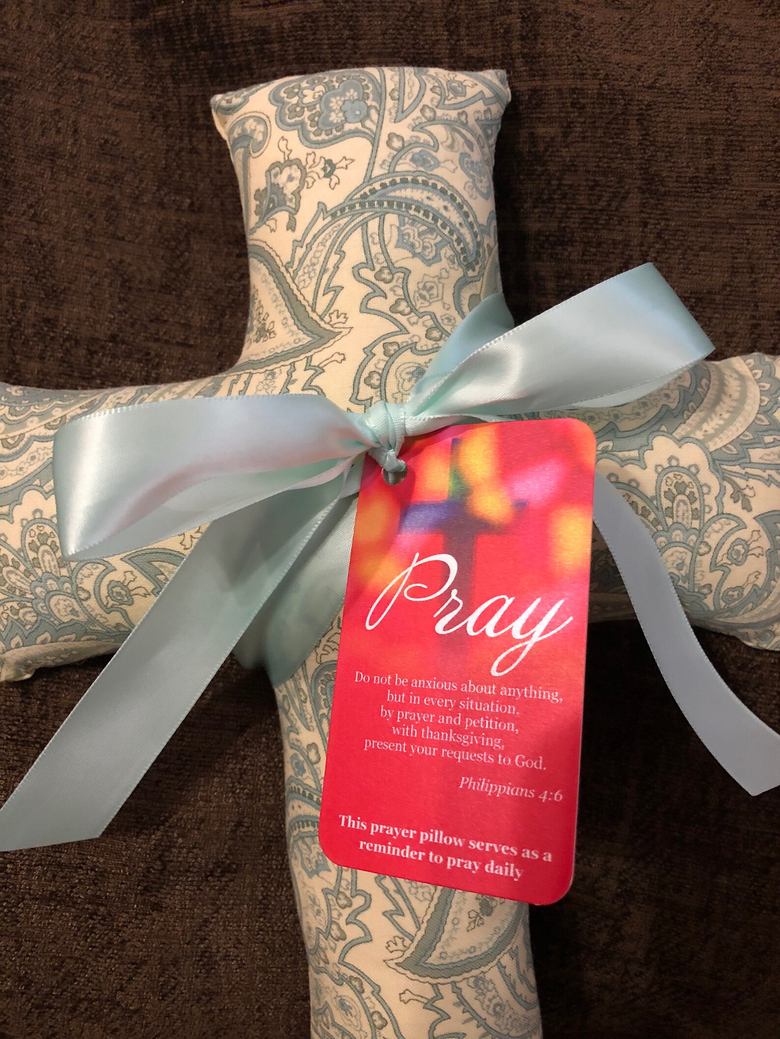Paisley Prayer Pillow Religious Gift Christian Gift Etsy