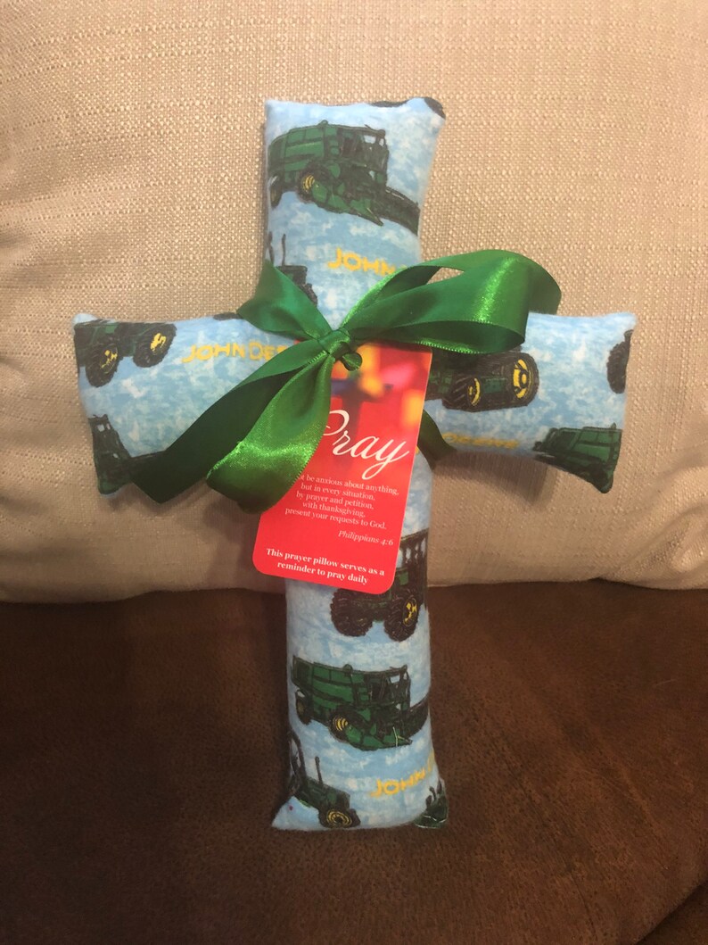 John Deere Prayer Pillow Cross Prayer Pillow Cross Shaped | Etsy
