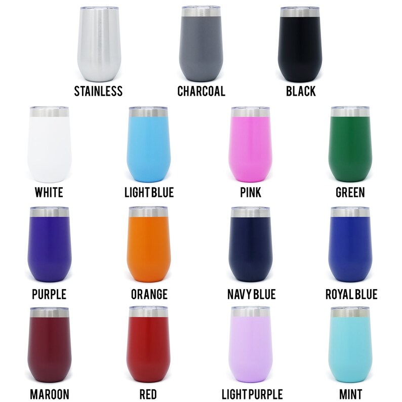 24x BUILD YOUR OWN 16oz Custom Wine Tumbler Bulk Order Case Etsy