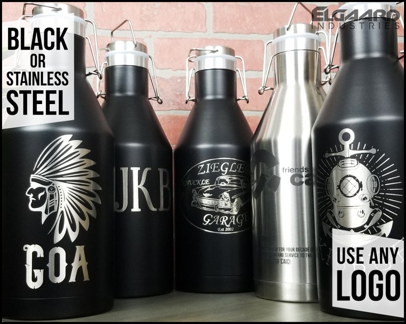BUILD YOUR OWN 64oz Custom Beer Growler Personalized Growler Etsy