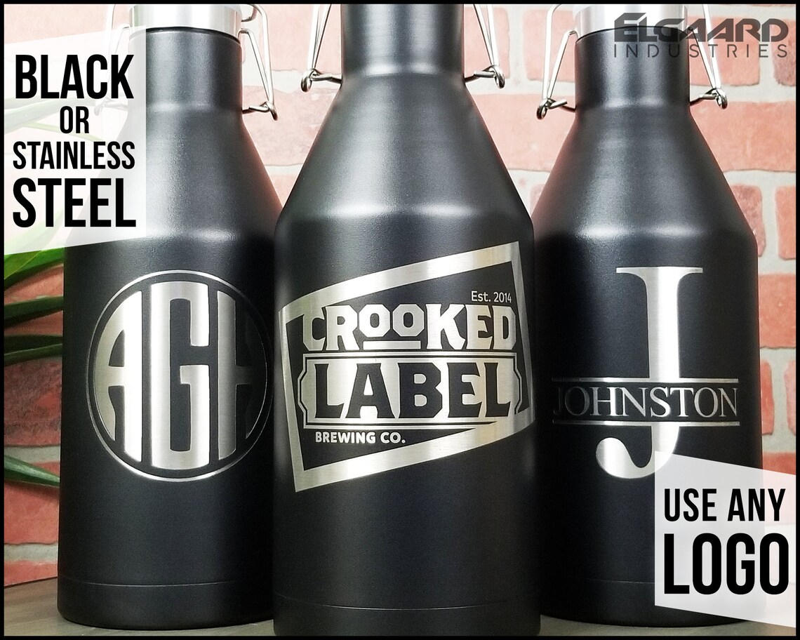 BUILD YOUR OWN 64oz Custom Beer Growler Personalized Growler Etsy
